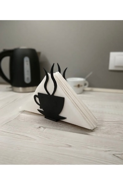 Figür Dünyası Miniş Oyuncaklar Napkin holder with coffee cup figure.