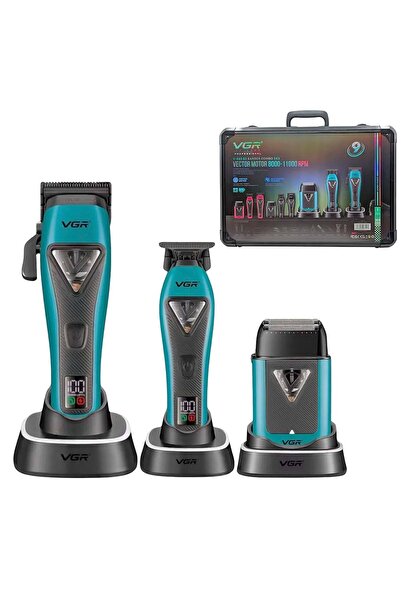 VGR Voyager VGR V-035 S3 Σετ Κομμωτικής 3x3: Κουρευτική Μηχανή, Τρίμερ & Ξυρι...