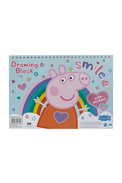 Peppa Pig Bloc de desen cu autocolante, format B5, 30 file – autocolante