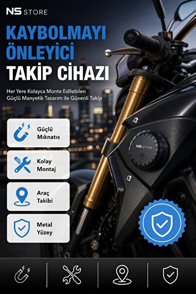 NS Store Mıknatıslı GPS Canlı Konum Takip Cihazı Çocuk Eşya Araç Takip Sistemi IP66 Suya Dayanıklı