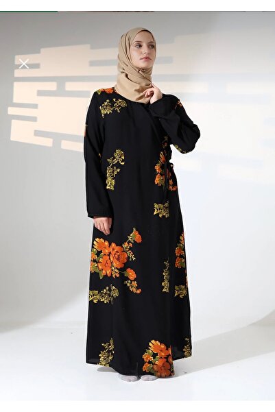 MERVIS BUTIK PAMUK VİSKON BAĞLAMALI MODEL NAMAZ ELBİSESİ