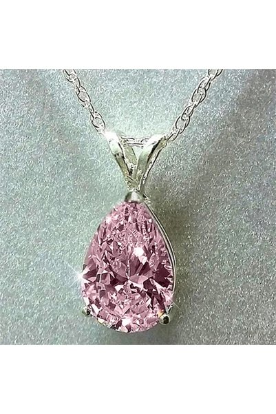 Choice3 45cm XL1446 Huitan Water Drop Cubic Zirconia Crystal Women's Necklace...