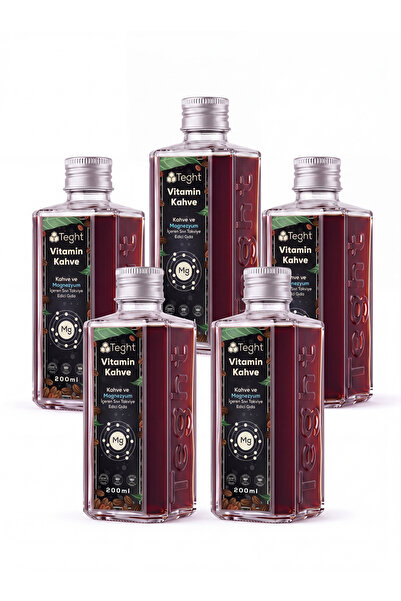 Vitamin Kahve Magnezyum Bisglisinat B6 5'li Paket 5 x 200 ml Sıvı Takviye Edici Gıda