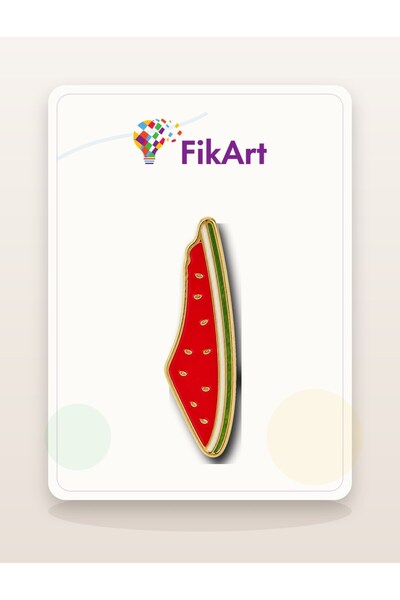 Fikart İnce Karpuz Dilimi Broş