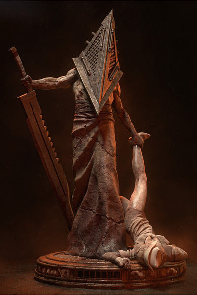 Anka Atolye Silent Hill Pyramid Head Figür (25 cm) - Profesyonel Airbrush El ...