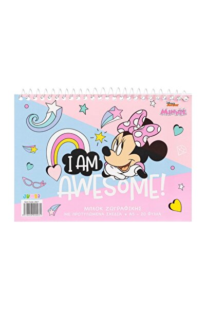 OEM Bloc de colorat pentru copii, format A5, 20 file – Minnie Mouse, imagini ...