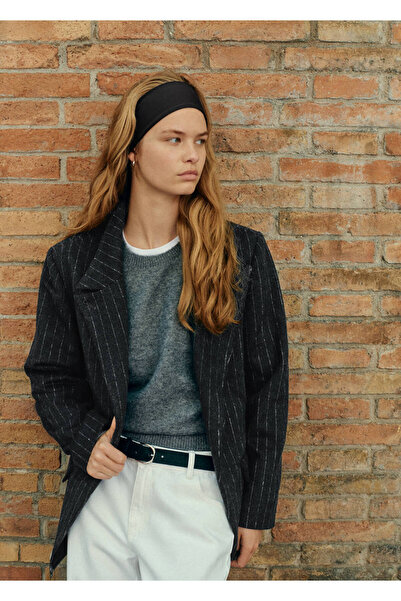 Mango Teen High-necked woollen blazer