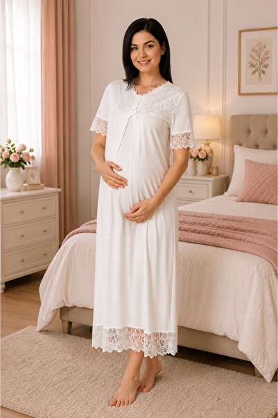 by İGP Maternity Maternity Lace Nightgown