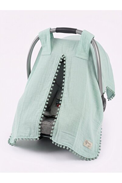 Kids Kingdom Cotton Bi Organic Muslin Fabric Stroller and Baby Carriage Cover...