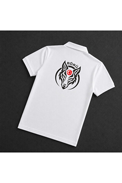 dafri Tube Printed Polo Collar 100% Cotton T-Shirt