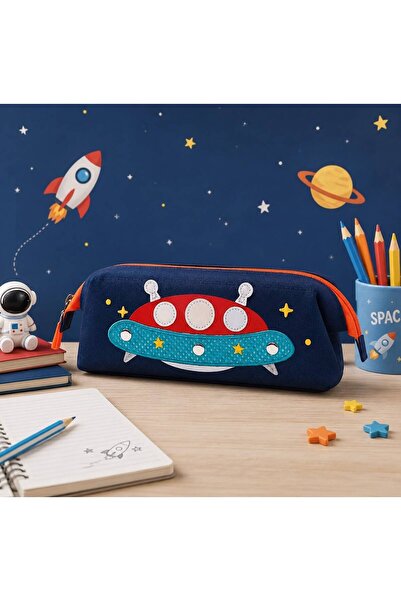BABUN Children's Pencil Holder Large Size Zippered Pencil Case with Cat and U...