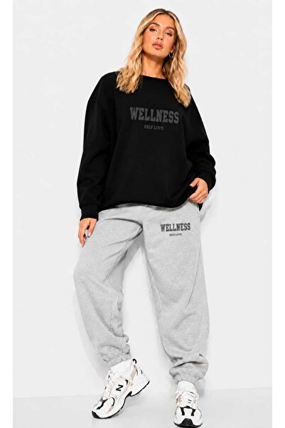 YK WEAR Oversize Wellness Self Love Written Tracksuit Set Unisex