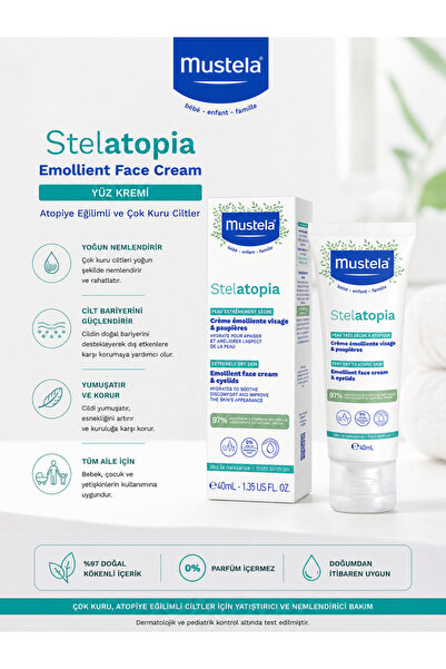 Mustela Stelatopia 40 ml - Çok Kuru Cildi Yatıştırmaya ve Cilt Bariyerini Des...