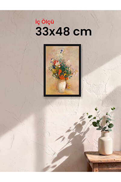 HARS Slim İnce Profil Siyah Çerçeve 33 x 48 cm Camlı