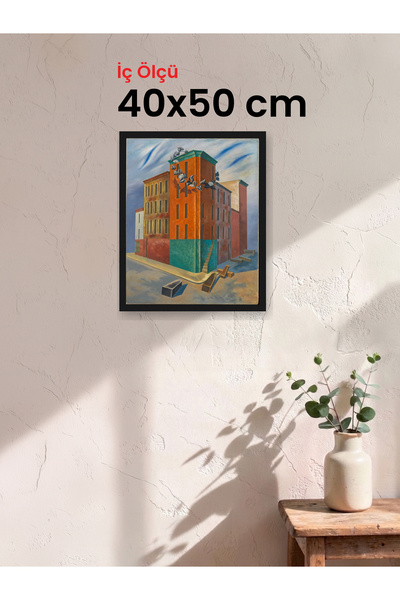 HARS Slim İnce Profil Siyah Çerçeve 40 x 50 cm Camlı