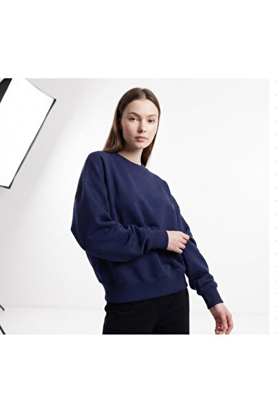 Dispatch OVERSİZE 3 İPLİK BASIC SWEAT LACİVERT RENK