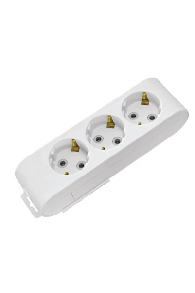 OEM Prelungitor 3 locasuri, Alb, fara cablu, Schuko