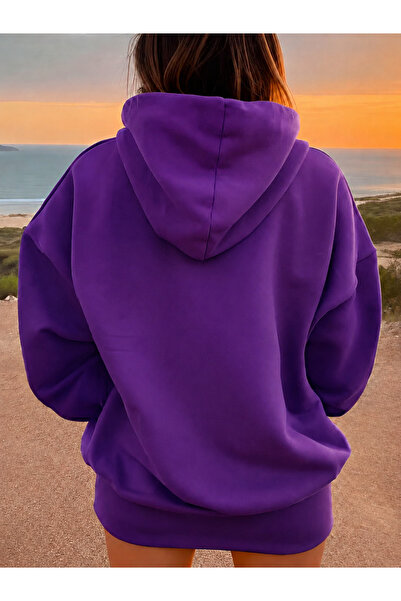 New Shine Solid Color Cotton Women's Sweatshirt