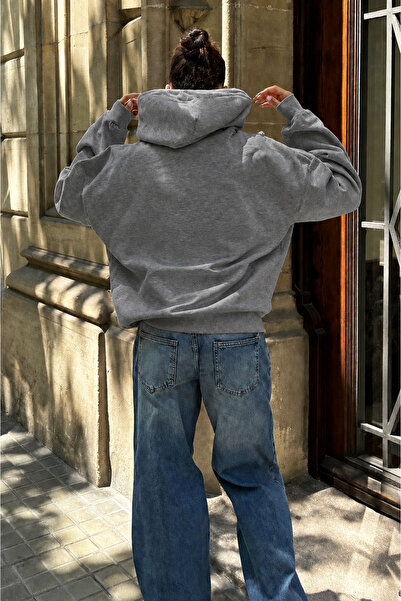 New Shine Solid Color Cotton Women's Sweatshirt