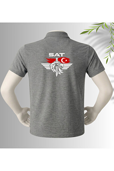 dafri Special Design Sat Printed Polo Collar 100% Cotton T-Shirt