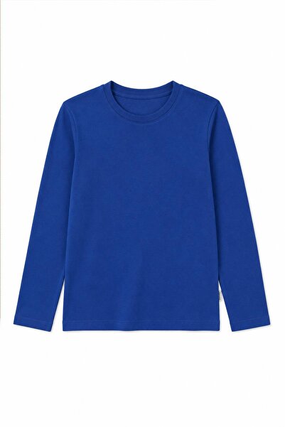 Perendi 100% Cotton Unisex Long Sleeve Basic Tshirt for Girls and Boys
