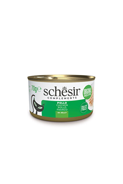 Schesir CONSERVA PISICA PUI IN GELATINA IN JELLY 70GR