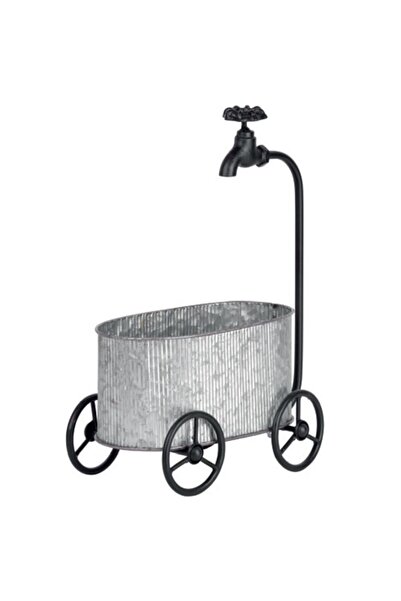 Strend Pro Ghiveci decorativ pentru gradina Mecco 5021, Carucior cu robinet, ...