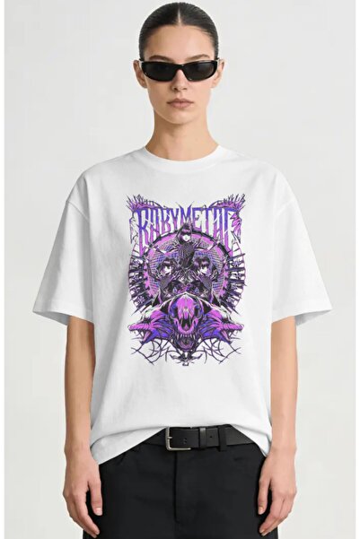 SEVBANO Μπλουζάκι BabyMetal Rock Metal Music Band με στάμπα Unisex Oversize P...