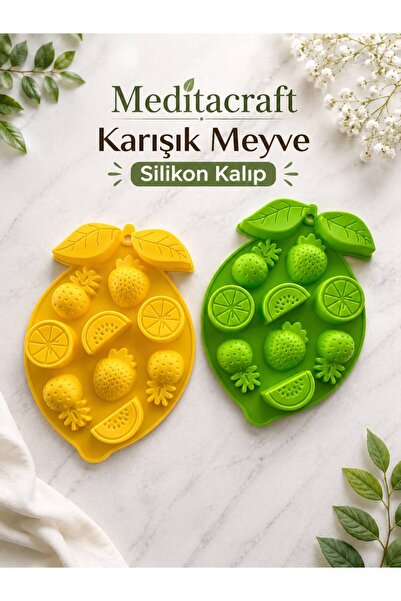 Karışık Meyve Silikon Kalıbı | Sabun & Mum 1 adet