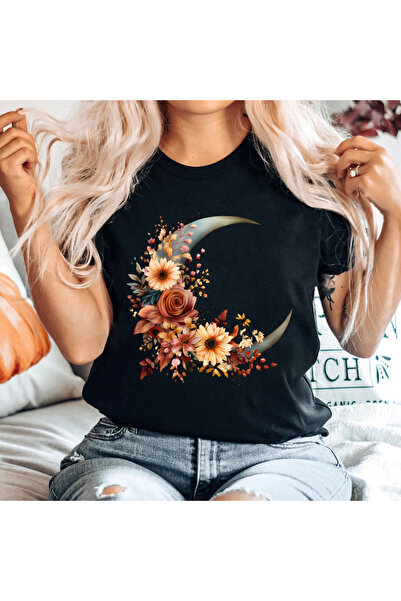 Orielle Tricou Negru Autumn Moon