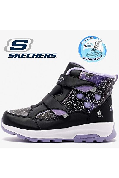 SKECHERS Storm Blazer 303439L Waterrproof Kar Botu Ortopedik Işıklı Çocuk Bot...