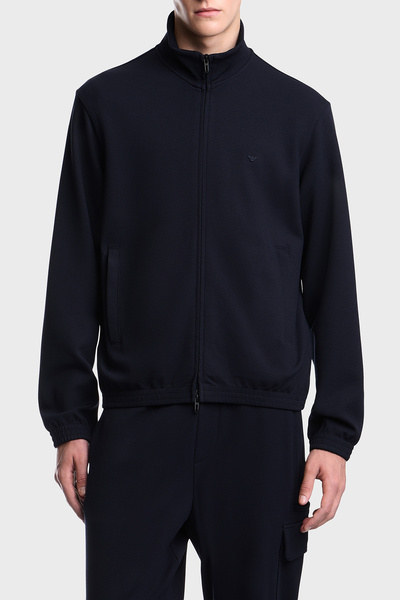 Emporio Armani Logoed High Collar Full Zipper Sweat Men's Sweat Em006320 Af27...