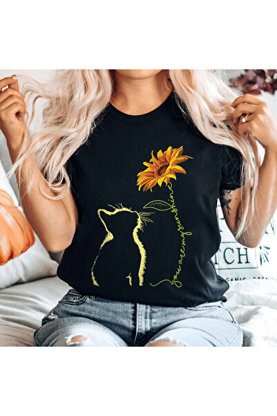 Orielle Tricou Negru Sun Kitty
