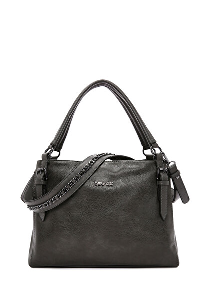 Derimod Women's Gray Long Strap Shoulder Bag Wb200016Sv