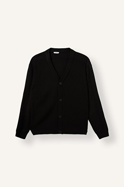 DeFacto Standard Fit V-Neck Buttoned Knitwear Basic Cardigan H9854Ax26Au