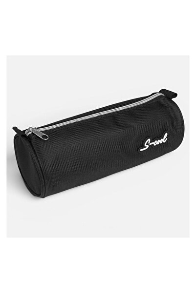 OEM Penar tub adolescenți pentru școală, negru, model rotund, 21x8x8cm – comp...