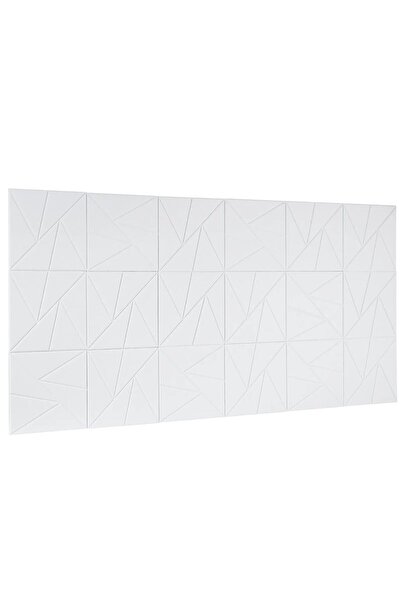 OMS Set 18 panouri acustice fonoabsorbante, 300 x 300 x 10 mm, Autoadezive, Alb