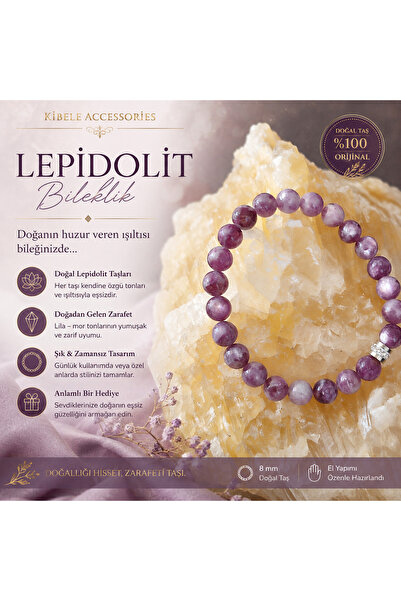 Lepidolit Bileklik