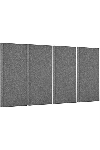 OMS Set 4 panouri acustice fonoabsorbante, 600 x 300 x 50 mm, Gri, Autoadezive