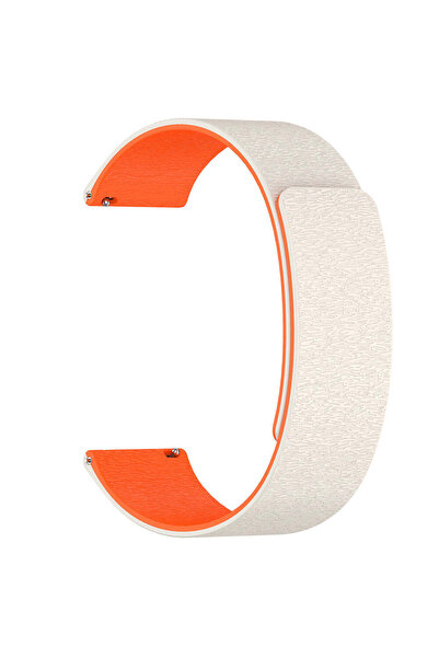 Techsuit Curea pentru Garmin Venu 2, Brățară de ceas 22mm (W074), bej, portoc...