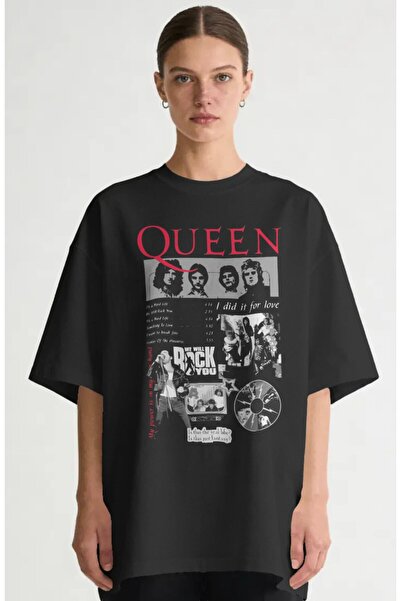 SEVBANO Queen Music Band Printed Unisex Oversize Premium T-Shirt