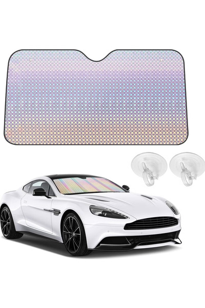 GGEROU Car Windshield Sun Shade, Essential Summer Car Window Shades, Interior...