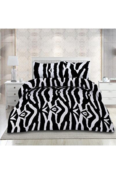 vanora Set de pat din microfibra, 4 piese King Size, Zebra