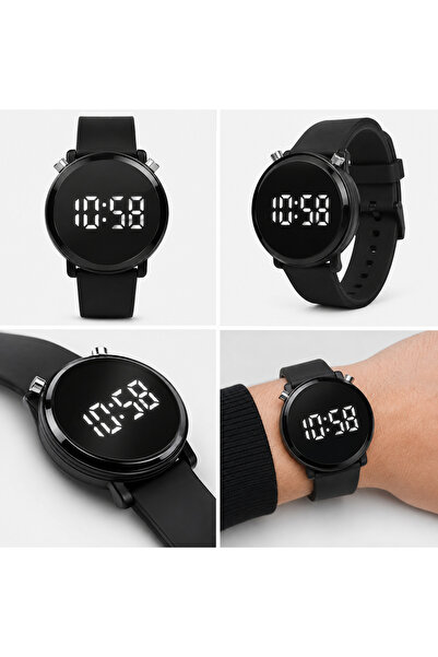 Rower Ceas unisex ST-303737, digital LED, cadran rotund 43 mm, curea din silicon