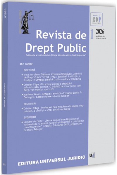 Universul Juridic Revista de Drept Public Nr.1 din 2026