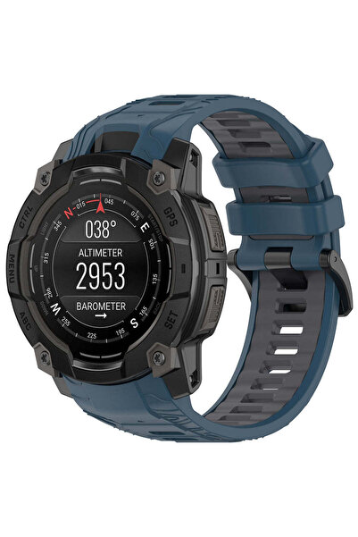 Techsuit Curea pentru Garmin Instinct 3 45mm, Curea de ceas (W077), albastru ...