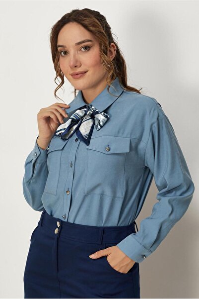 Alvina Shirt Collar Tunic 46836