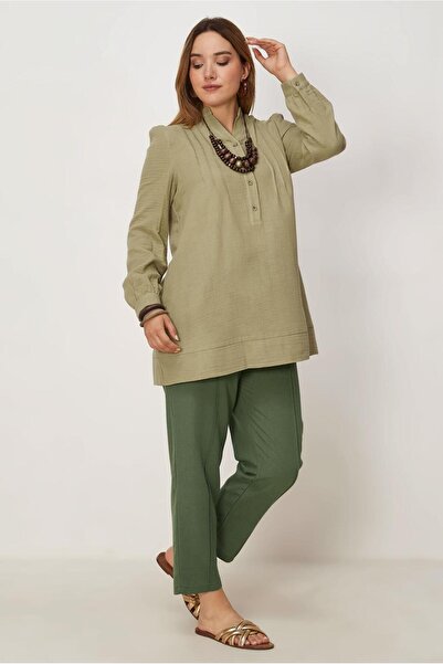 Alvina Haki̇m Yaka Muslin Tunic 46729