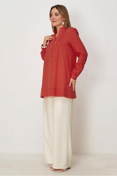 Alvina Haki̇m Yaka Muslin Tunic 46729