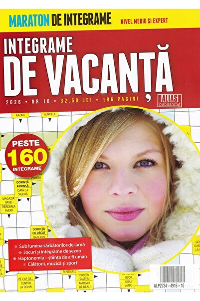 ALIAS PUBLISHING Integrame de vacanta Nr.10 2026